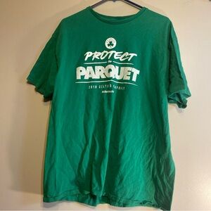 Protect the Parquet 2018 Boston Celtics Garden NBA Playoffs Finals Green Shirt